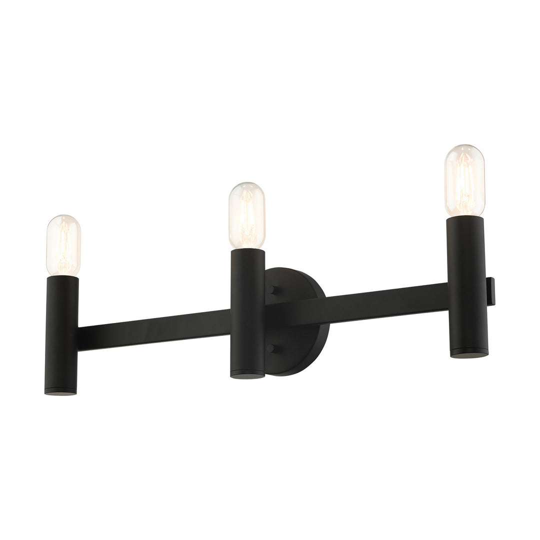 Livex Copenhagen 10343-04 Bath Vanity Light 24 in. wide - Black