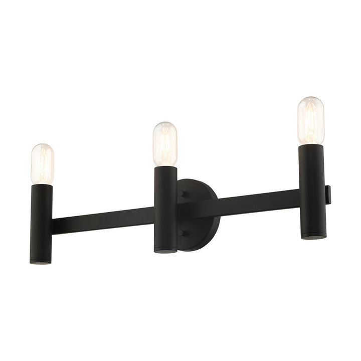 Livex Copenhagen 10343-04 Bath Vanity Light 24 in. wide - Black