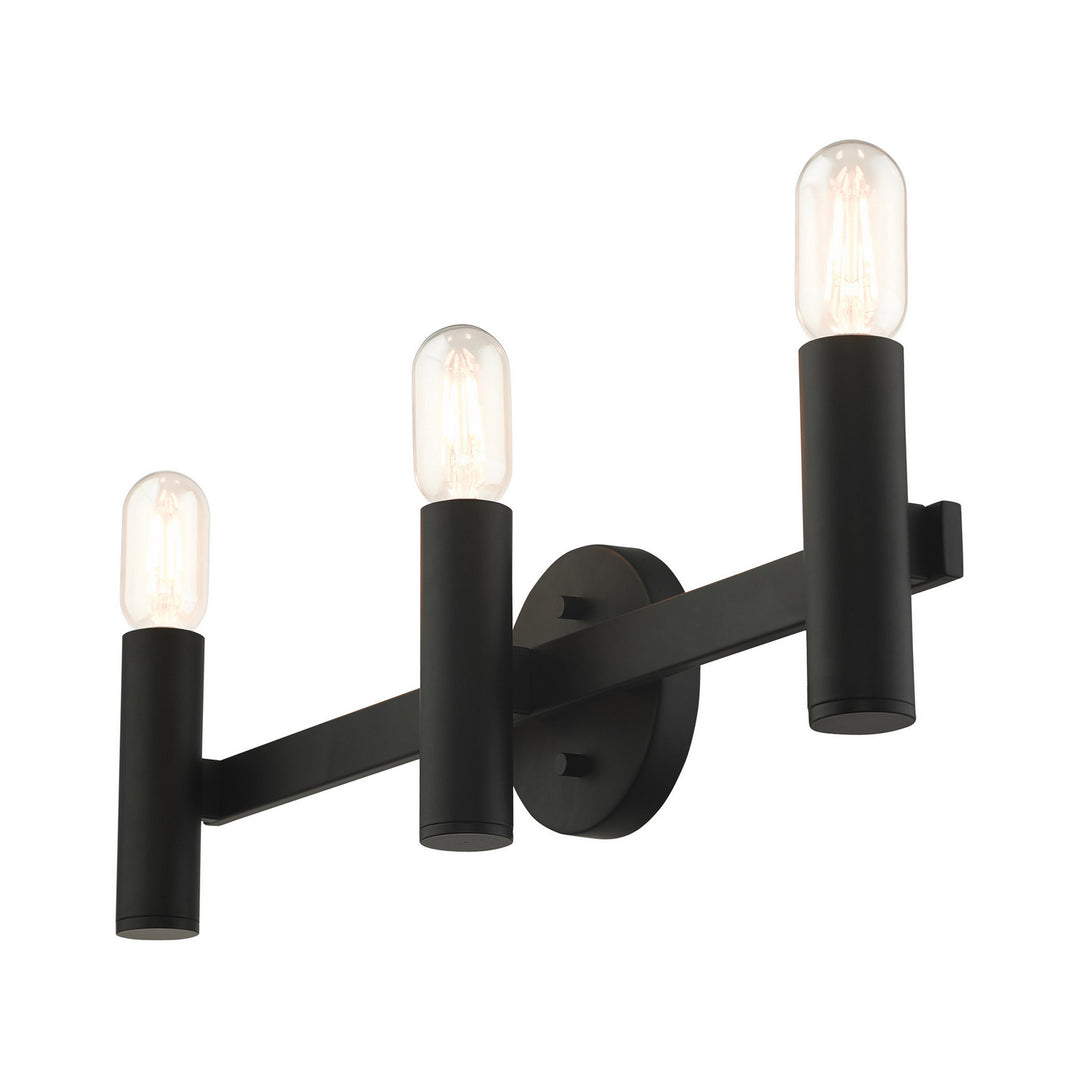 Livex Copenhagen 10343-04 Bath Vanity Light 24 in. wide - Black
