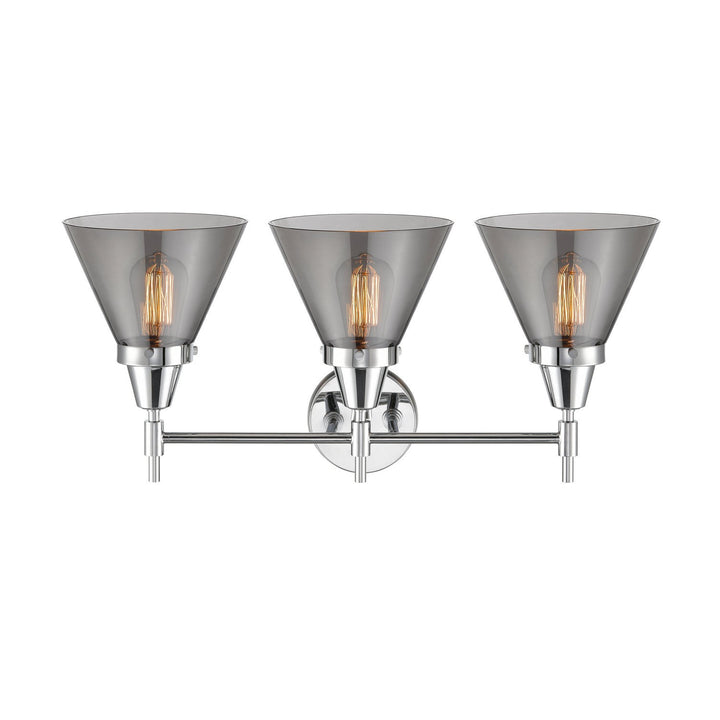 Innovations Caden 447-3W-PC-G43 Bath Vanity Light 26 in. wide - Polished Chrome