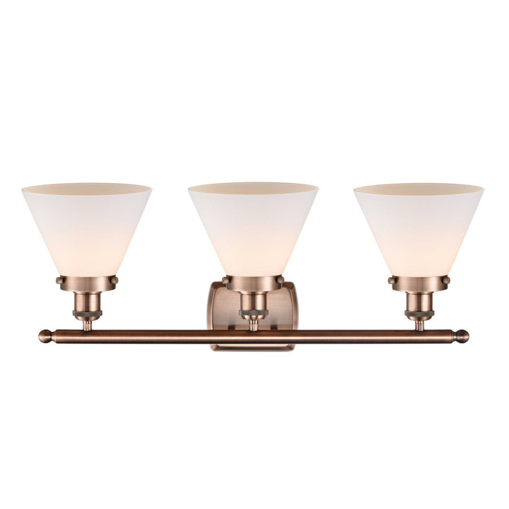 Innovations Ballston Urban 916-3W-AC-G41-LED Bath Vanity Light 28 in. wide - Antique Copper