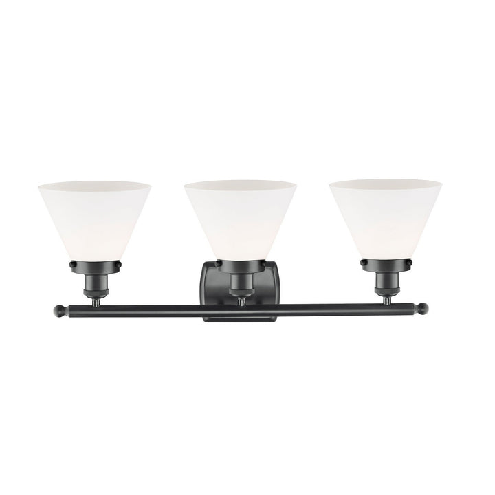 Innovations Ballston Urban 916-3W-BK-G41 Bath Vanity Light 28 in. wide - Matte Black