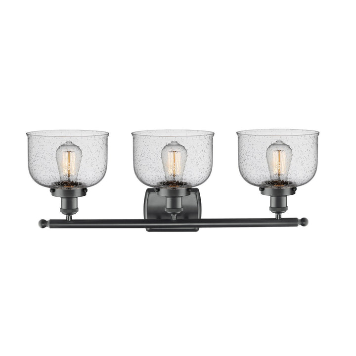 Innovations Ballston Urban 916-3W-BK-G74 Bath Vanity Light 28 in. wide - Matte Black