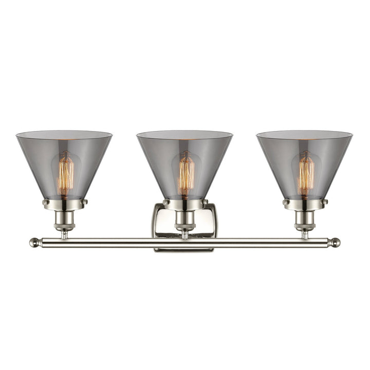 Innovations Ballston Urban 916-3W-PN-G43 Bath Vanity Light 28 in. wide - Polished Nickel