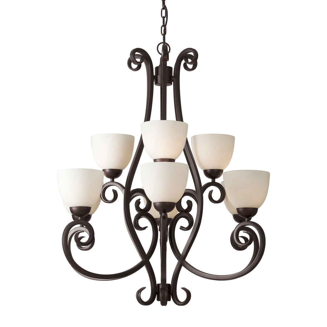 Forte Sutter 2250-09-32 Chandelier Light - Antique Bronze