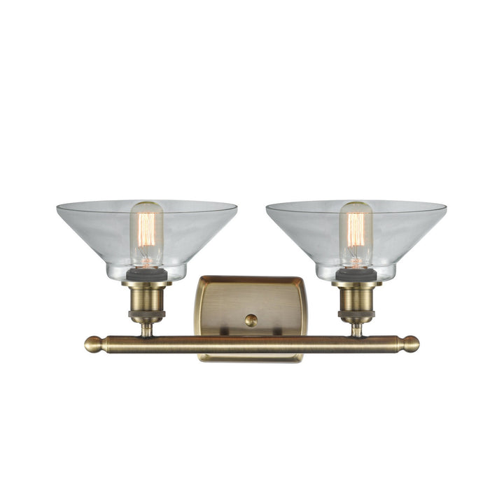 Innovations Ballston 516-2W-AB-G132-LED Bath Vanity Light 18 in. wide - Antique Brass