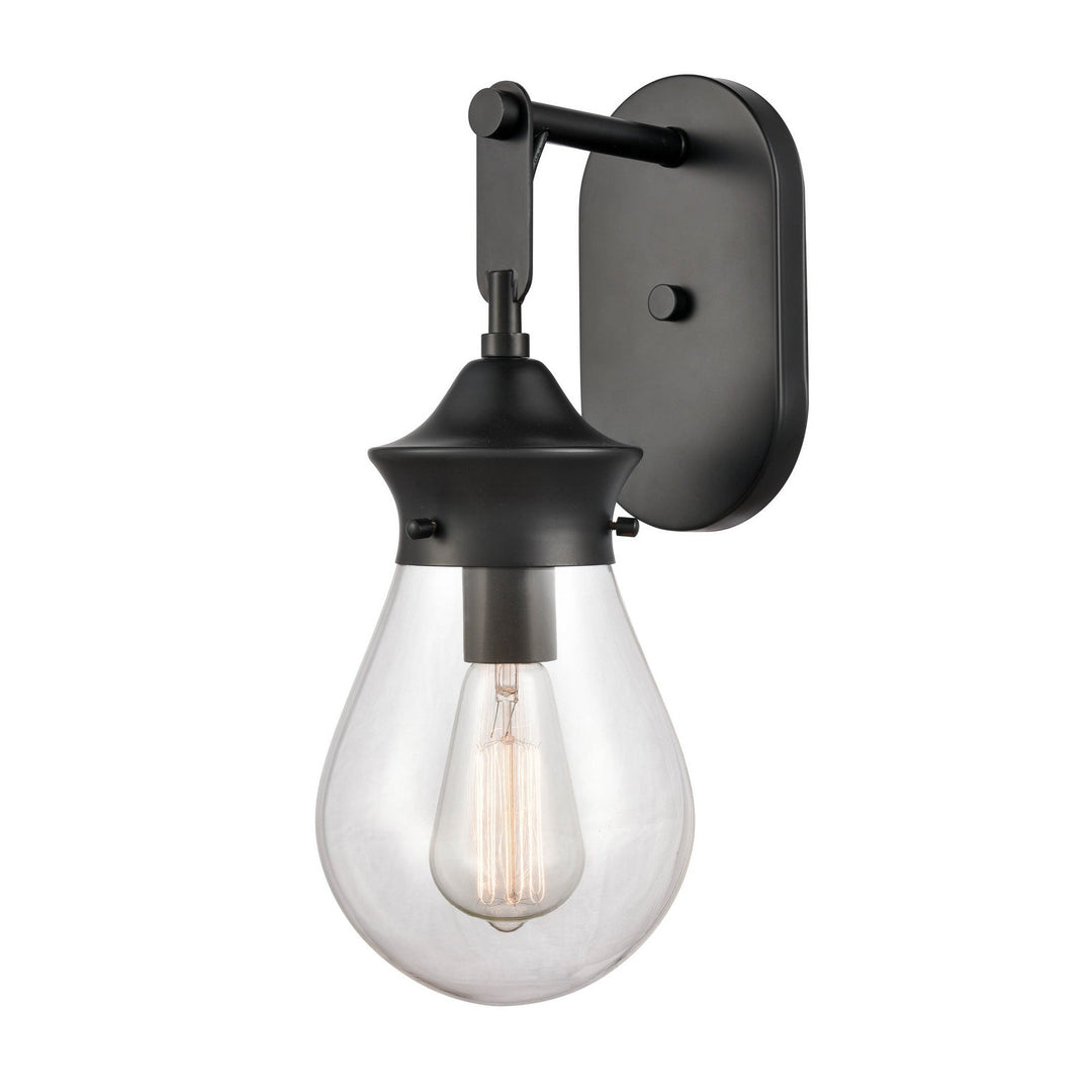 Innovations 414-1W-BK-G4142-6-LED Bath Vanity Light 7 in. wide - Matte Black