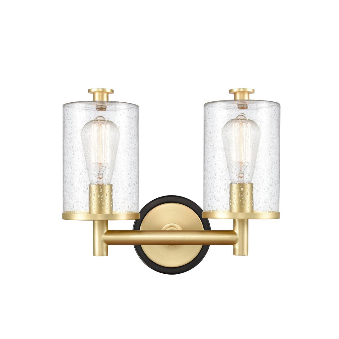 Innovations 418-2W-BSB-G4184-LED Bath Vanity Light 14 in. wide - Black Satin Brass