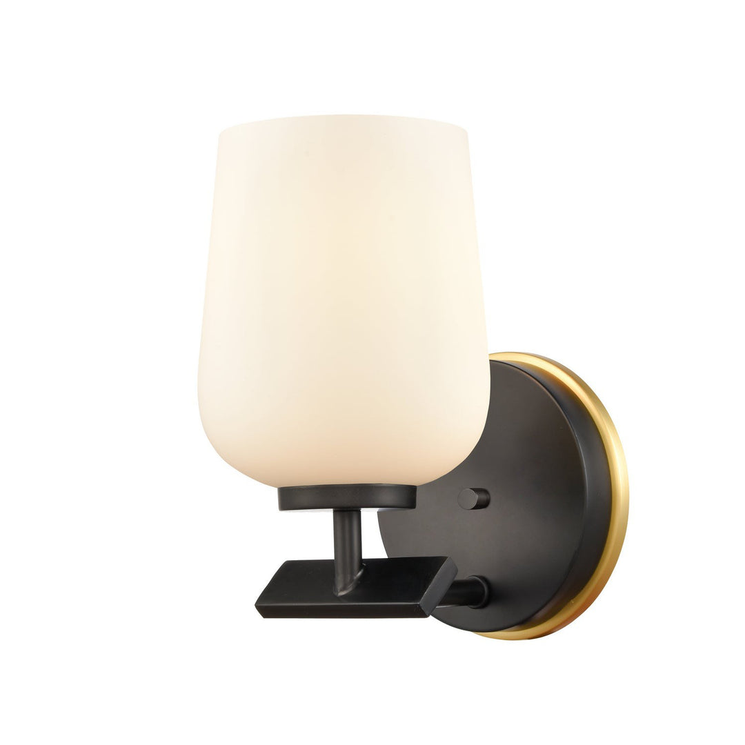 Innovations 420-1W-BSG-G4201-LED Bath Vanity Light 5 in. wide - Black Satin Gold
