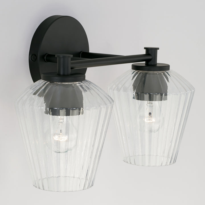 Capital Beau 141421MB-507 Bath Vanity Light 15 in. wide - Matte Black