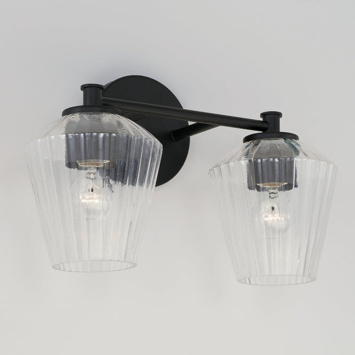 Capital Beau 141421MB-507 Bath Vanity Light 15 in. wide - Matte Black