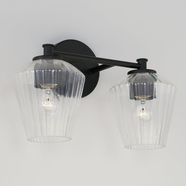 Capital Beau 141421MB-507 Bath Vanity Light 15 in. wide - Matte Black