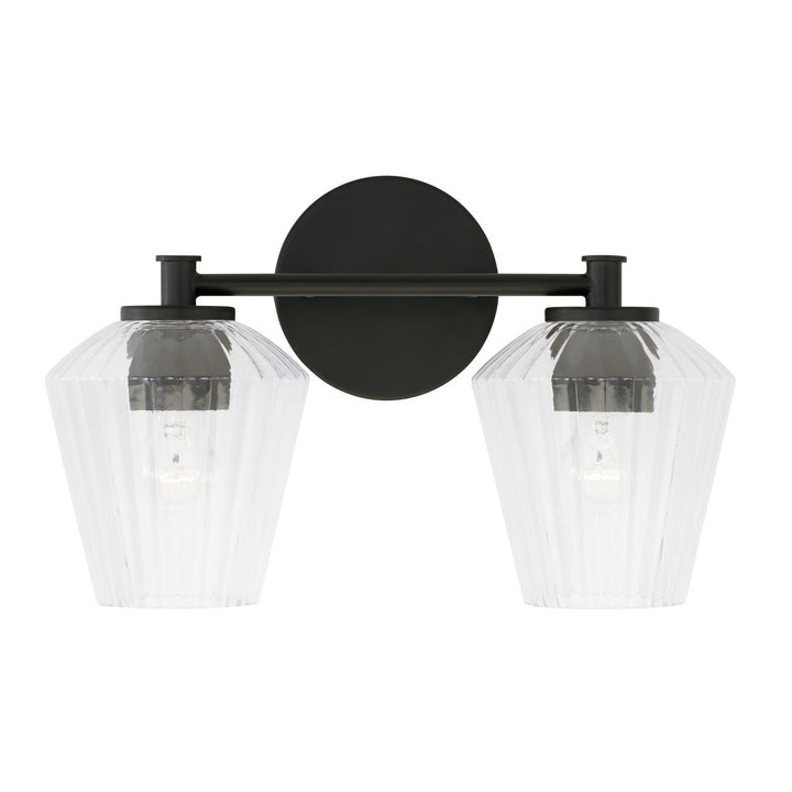 Capital Beau 141421MB-507 Bath Vanity Light 15 in. wide - Matte Black
