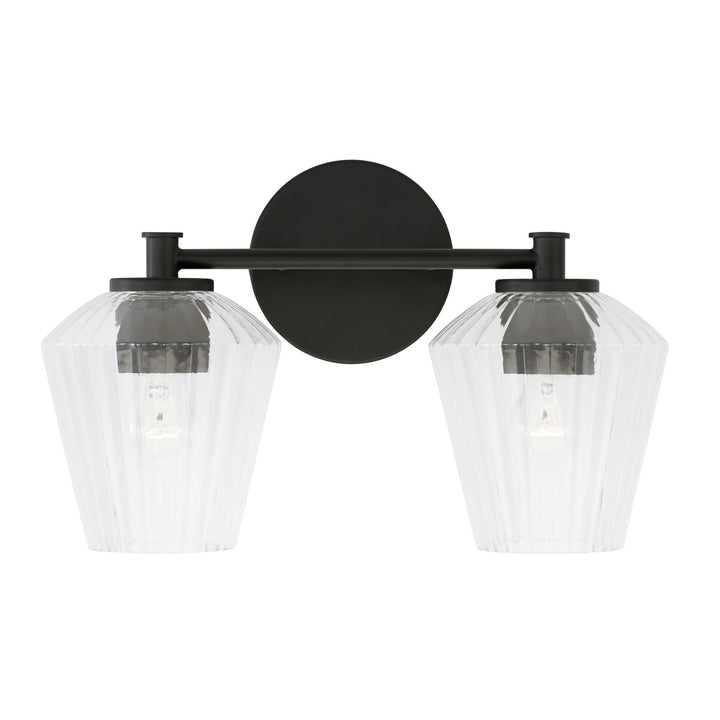 Capital Beau 141421MB-507 Bath Vanity Light 15 in. wide - Matte Black