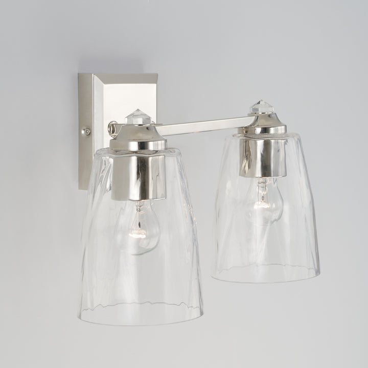 Capital Laurent 141821PN-509 Bath Vanity Light 15 in. wide - Polished Nickel