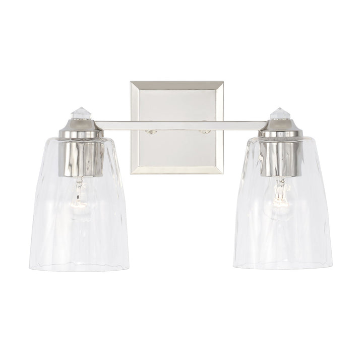 Capital Laurent 141821PN-509 Bath Vanity Light 15 in. wide - Polished Nickel