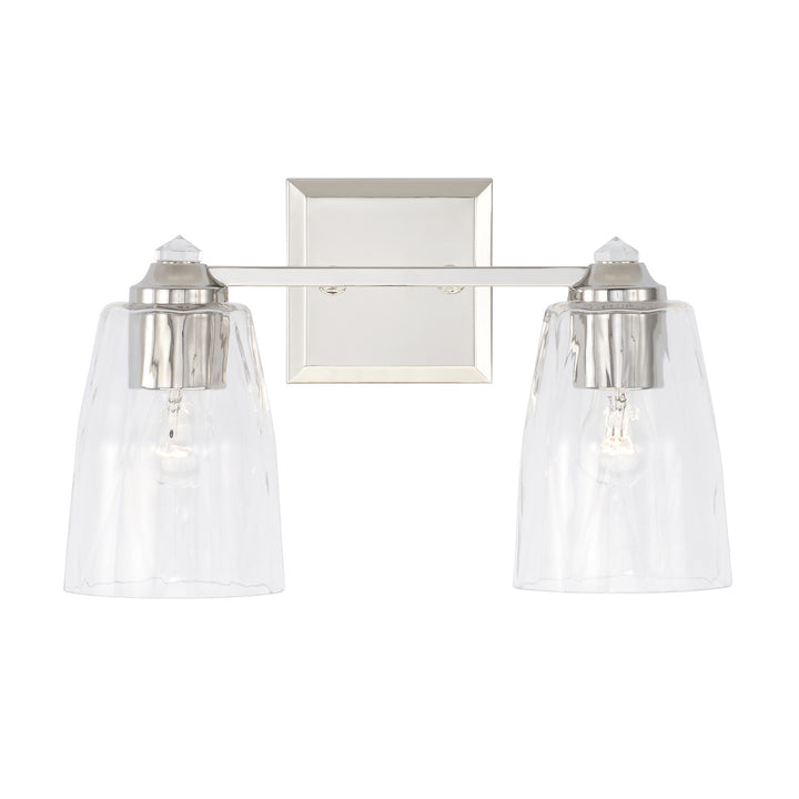 Capital Laurent 141821PN-509 Bath Vanity Light 15 in. wide - Polished Nickel