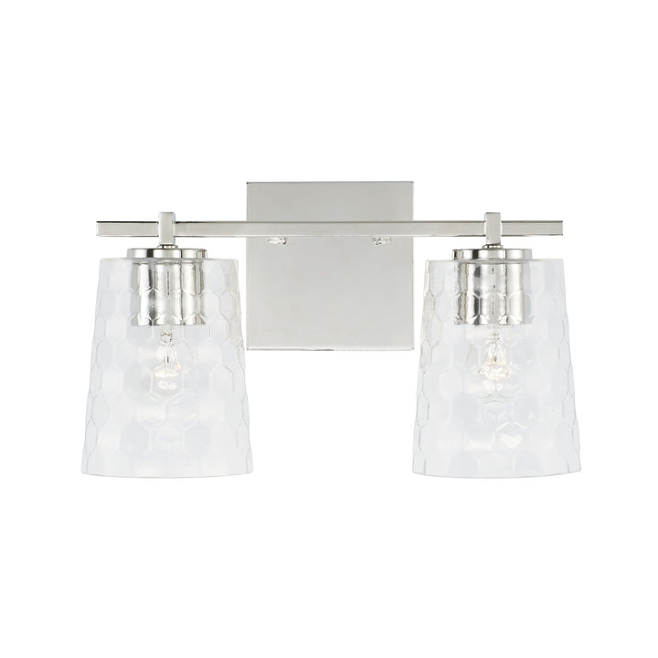 Capital Burke 143521PN-517 Bath Vanity Light 15 in. wide - Polished Nickel