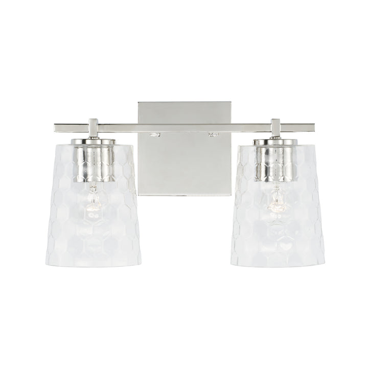Capital Burke 143521PN-517 Bath Vanity Light 15 in. wide - Polished Nickel