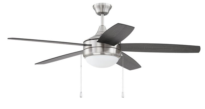 Craftmade Phaze Energy Star 5 Blade EPHA52BNK5-BNGW Ceiling Fan 52 - Brushed Polished Nickel, Brushed Nickel/Greywood/