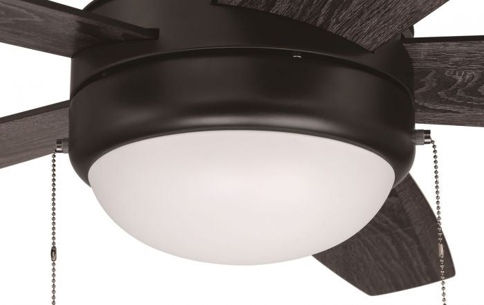 Craftmade Phaze Energy Star 5 Blade EPHA52FB5 Ceiling Fan 52 - Flat Black, Flat Black/Greywood/