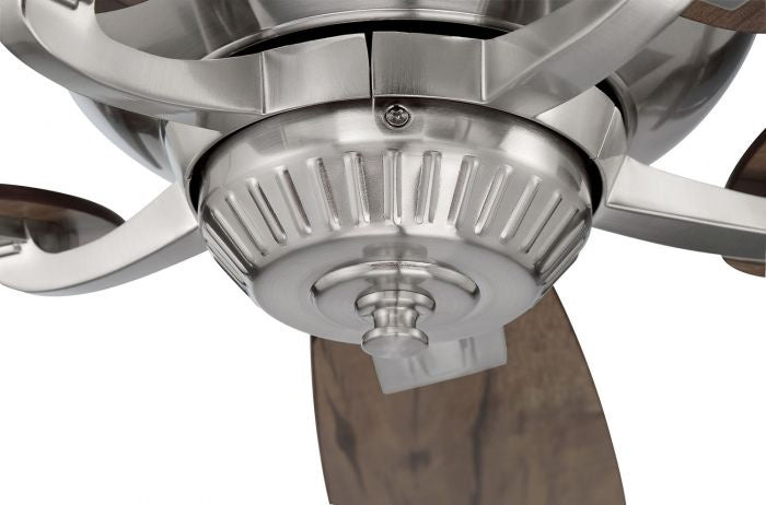Craftmade Forum FRM52BNK5 Ceiling Fan 52 - Brushed Polished Nickel, Dark Cedar/Weathered Mesquite/