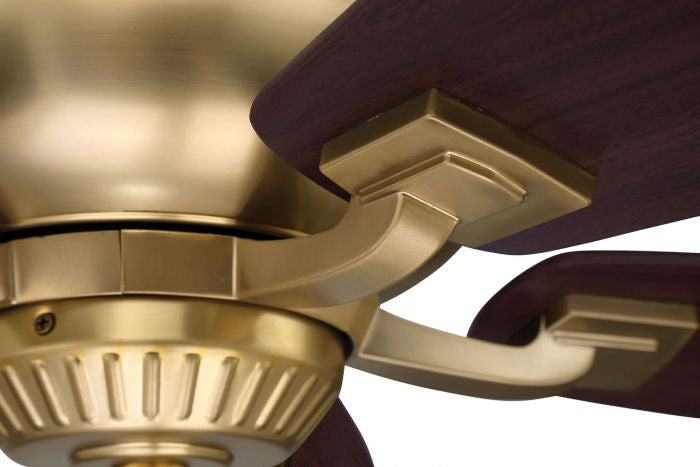 Craftmade Forum FRM52SB5 Ceiling Fan 52 - Satin Brass, Black Walnut/Walnut/
