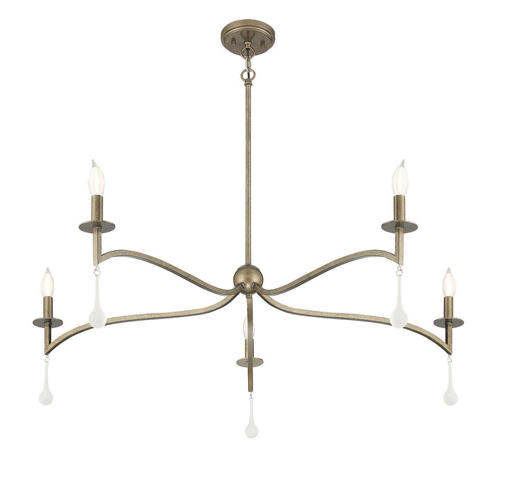 Savoy House Laramie 1-1099-5-182 Chandelier Light - Chelsea Gold