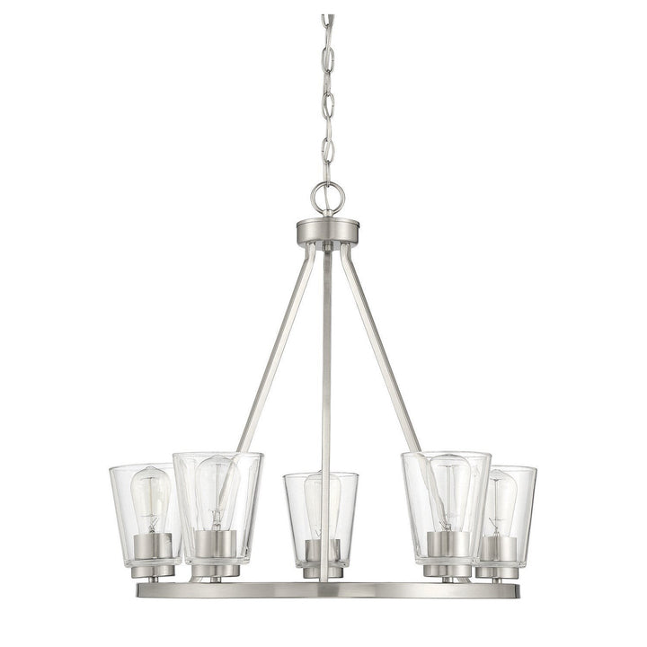 Savoy House Calhoun 1-1021-5-SN Chandelier Light - Satin Nickel