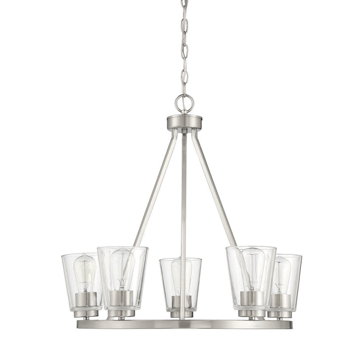 Savoy House Calhoun 1-1021-5-SN Chandelier Light - Satin Nickel