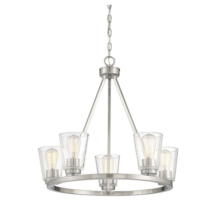 Savoy House Calhoun 1-1021-5-SN Chandelier Light - Satin Nickel