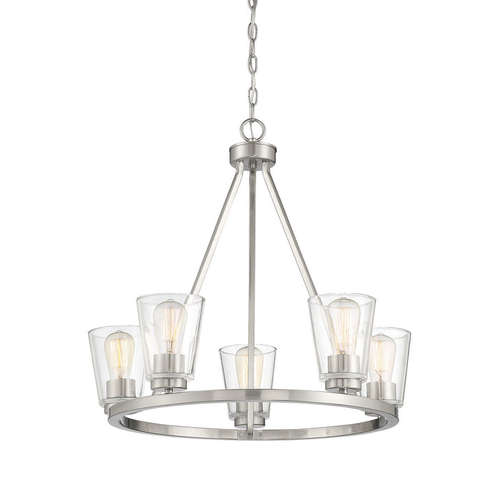 Savoy House Calhoun 1-1021-5-SN Chandelier Light - Satin Nickel