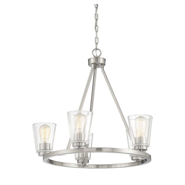 Savoy House Calhoun 1-1021-5-SN Chandelier Light - Satin Nickel