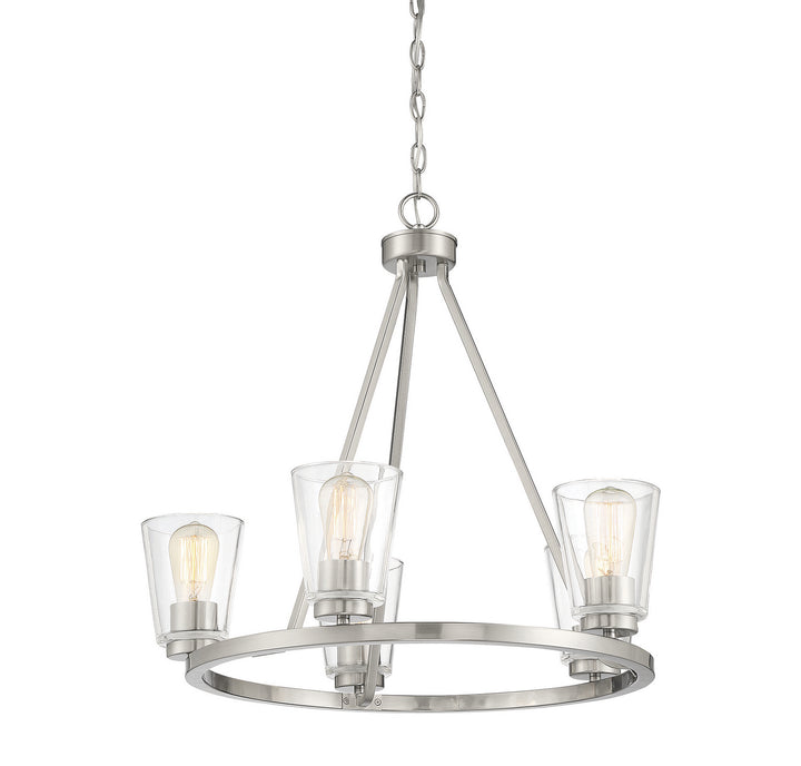 Savoy House Calhoun 1-1021-5-SN Chandelier Light - Satin Nickel