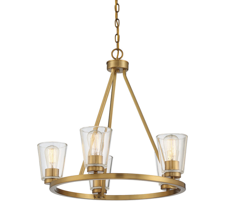 Savoy House Calhoun 1-1021-5-322 Chandelier Light - Warm Brass