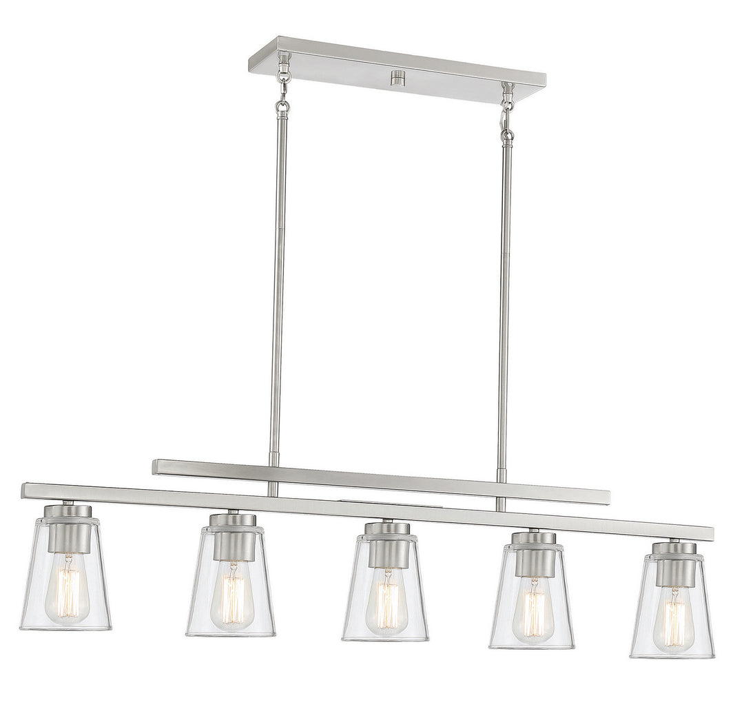 Savoy House Calhoun 1-1023-5-SN Pendant Light - Satin Nickel