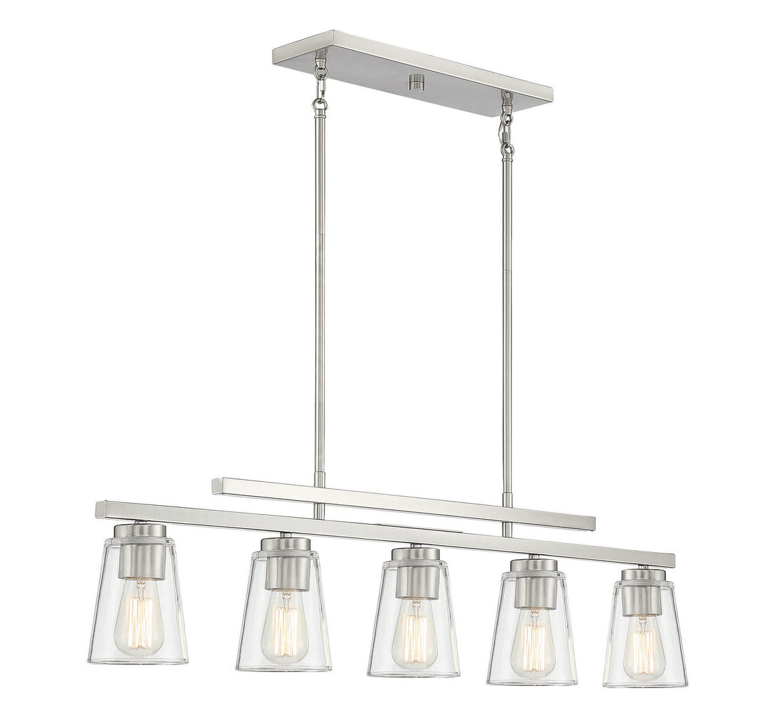 Savoy House Calhoun 1-1023-5-SN Pendant Light - Satin Nickel