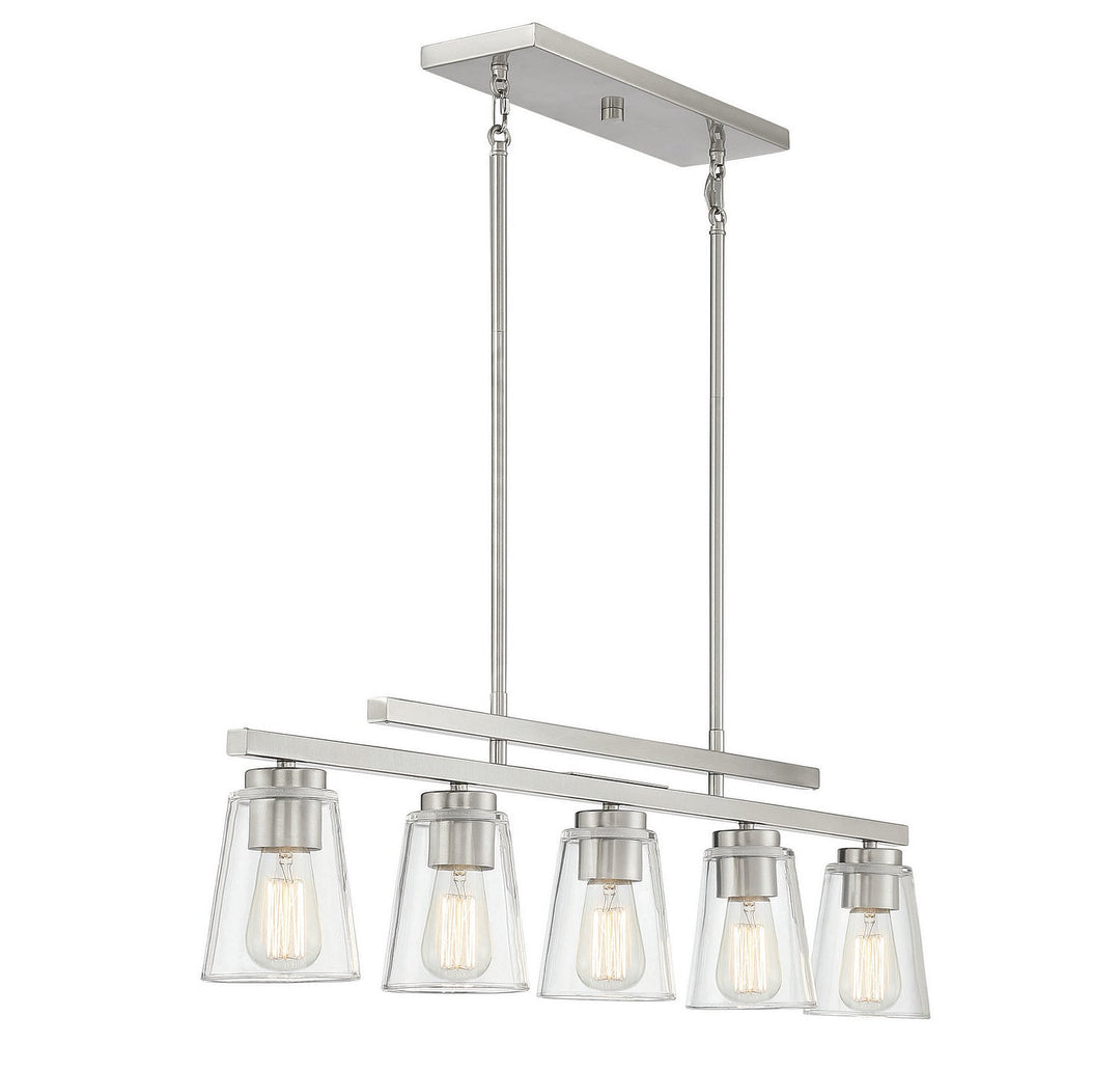 Savoy House Calhoun 1-1023-5-SN Pendant Light - Satin Nickel