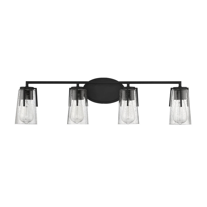 Savoy House Sacremento 8-7045-4-BK Bath Vanity Light 32 in. wide - Black