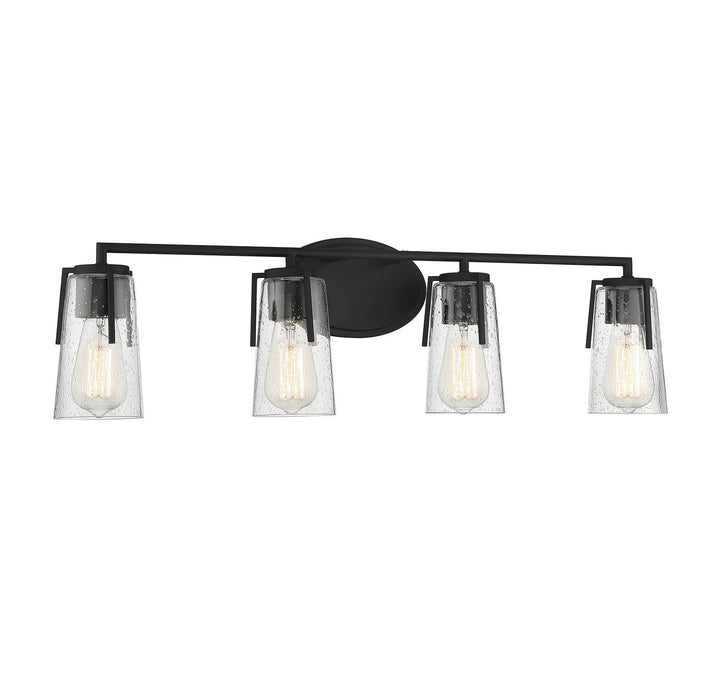 Savoy House Sacremento 8-7045-4-BK Bath Vanity Light 32 in. wide - Black