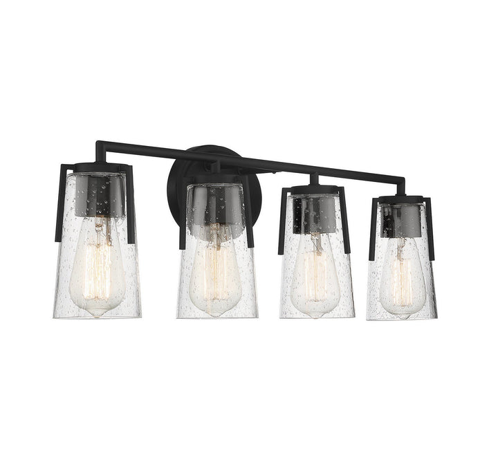 Savoy House Sacremento 8-7045-4-BK Bath Vanity Light 32 in. wide - Black