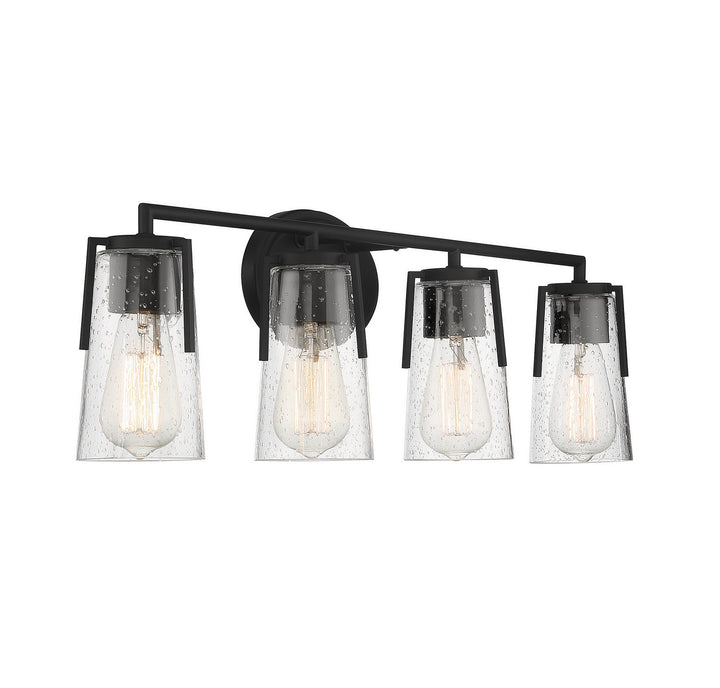 Savoy House Sacremento 8-7045-4-BK Bath Vanity Light 32 in. wide - Black