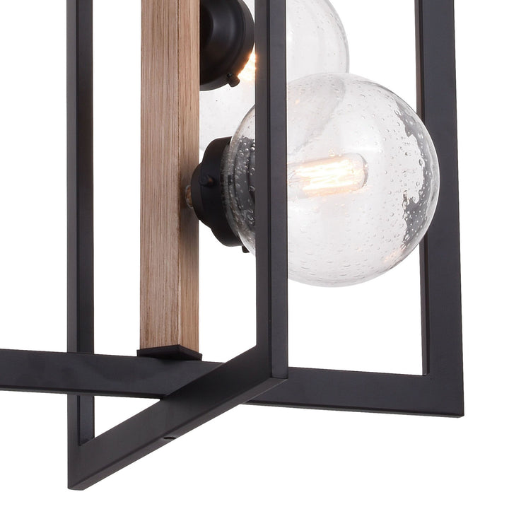 Vaxcel Bridgeview P0339 Pendant Light - Oil Rubbed Bronze and Light Walnut
