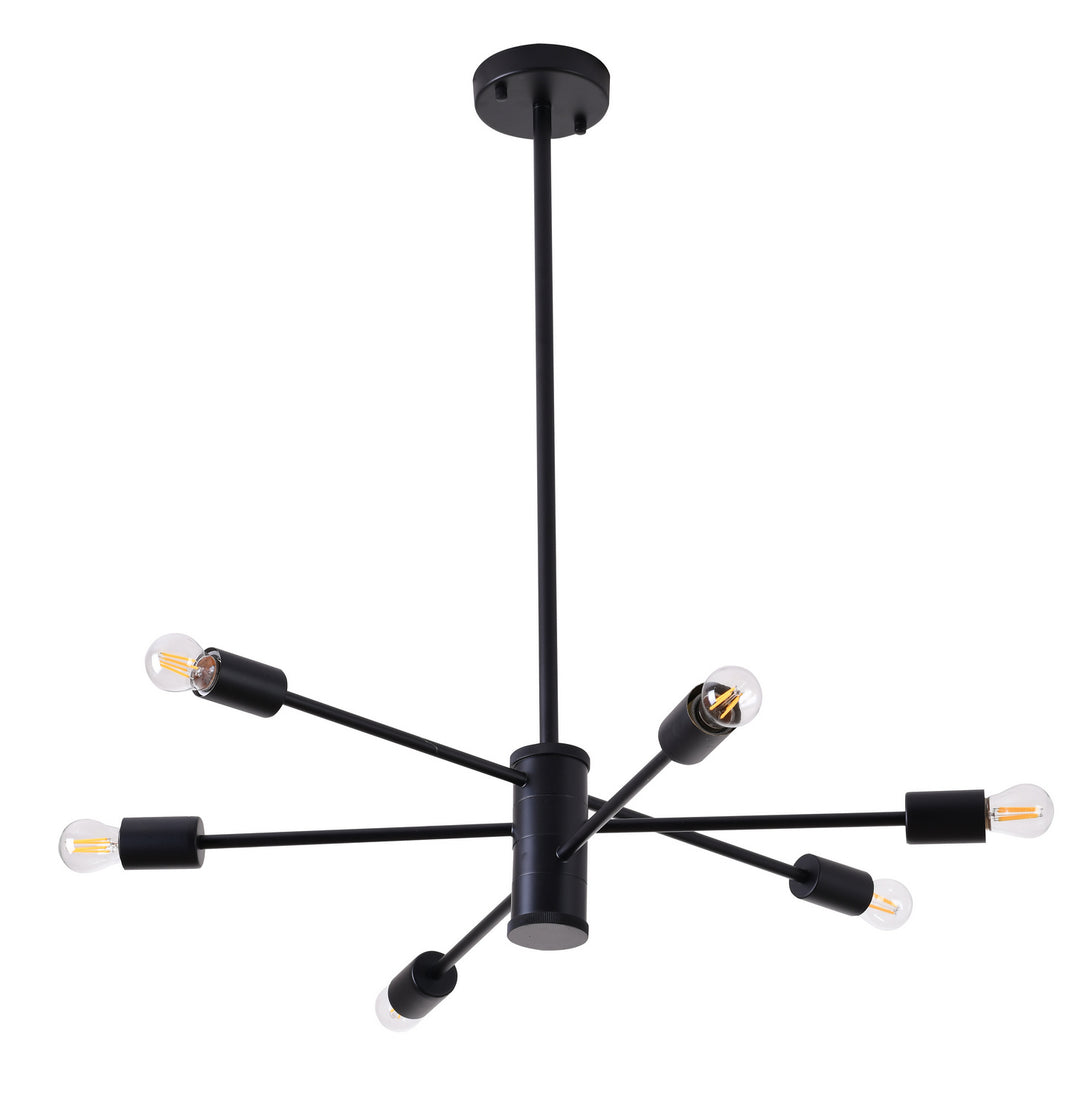Bethel International DU77C27BLK Chandelier Light - Matte Black
