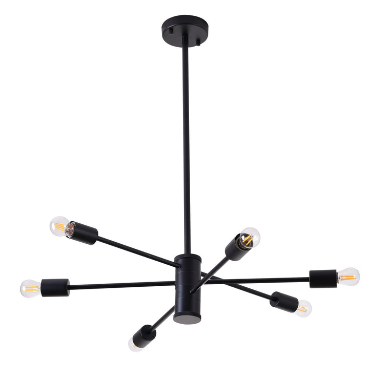 Bethel International DU77C27BLK Chandelier Light - Matte Black