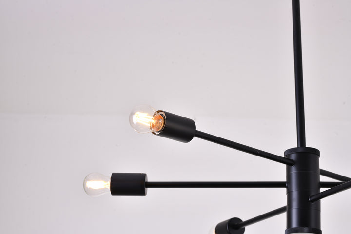 Bethel International DU77C27BLK Chandelier Light - Matte Black