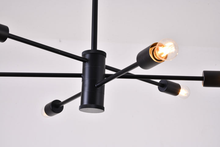 Bethel International DU77C27BLK Chandelier Light - Matte Black