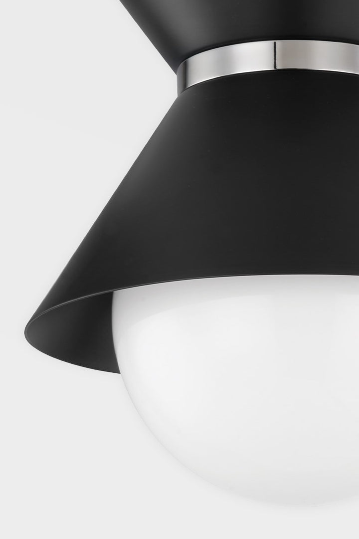 Troy Scout F8615-SBK/PN Pendant Light - Soft Black/Polished Nickel