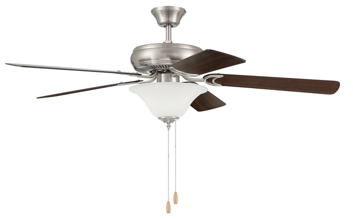 Craftmade Lighting DCF52BNK5C1W  Decorator's Choice Bowl Light Kit Fan Brushed Polished Nickel