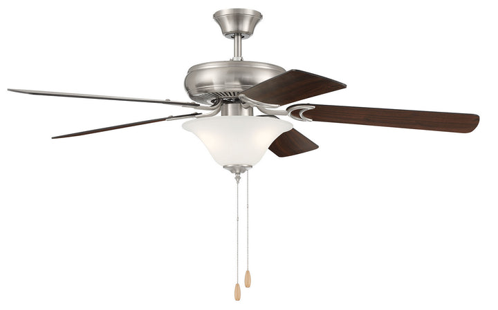 Craftmade Lighting DCF52BNK5C1W  Decorator's Choice Bowl Light Kit Fan Brushed Polished Nickel